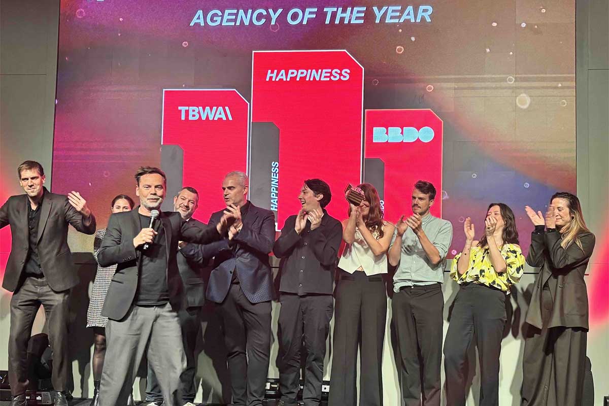 Agency of the Year : Happiness remporte une nouvelle victoire devant TBWA et BBDO Cérémonie Agency of the Year avec Happiness sur le podium devant TBWA et BBDO